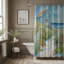 Rideau de douche standard 1 pièce Pastel Beach-261221048
