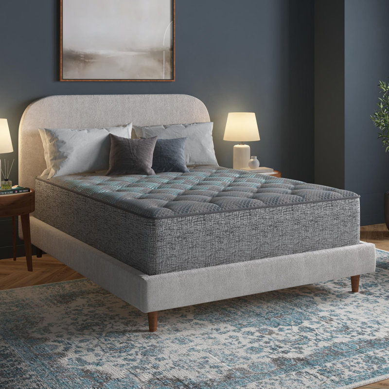 Matelas hybride de 11 po Restonic Comfort Care, matelas à ressorts ensachés individuel, confort moyen, Très grand lit