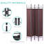 Paravent pliable, 4 panneaux