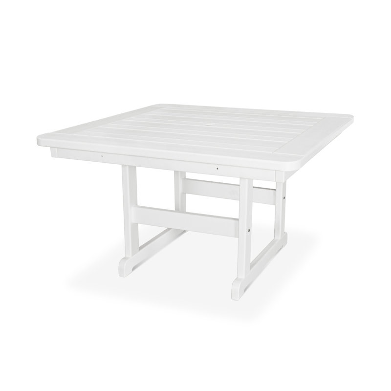 Table carrée 48 "POLYWOOD Park, Blanc