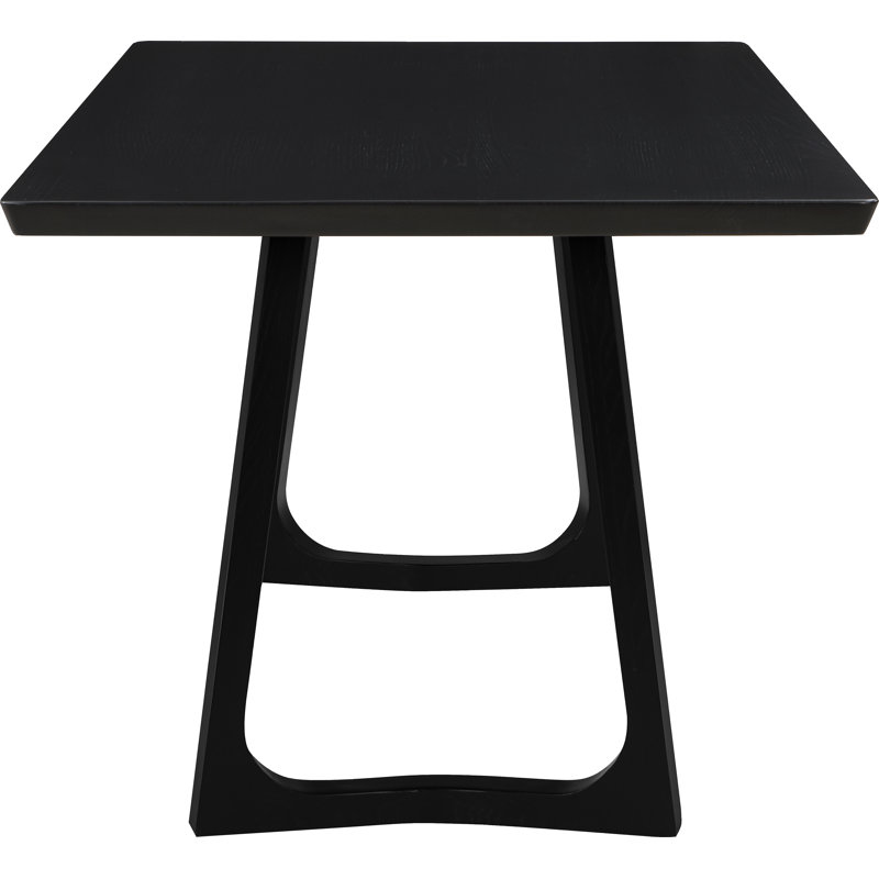 Longfellow Solid Wood Dining Table, Black