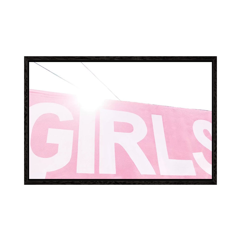 Girls 1 Piece Wall Art on Canvas, 66.04cm H x 101.6cm W x 3.81cm D, Black Framed