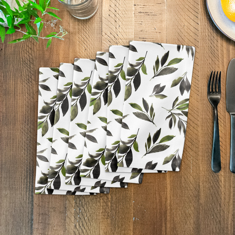 Cotton Floral Square Napkin