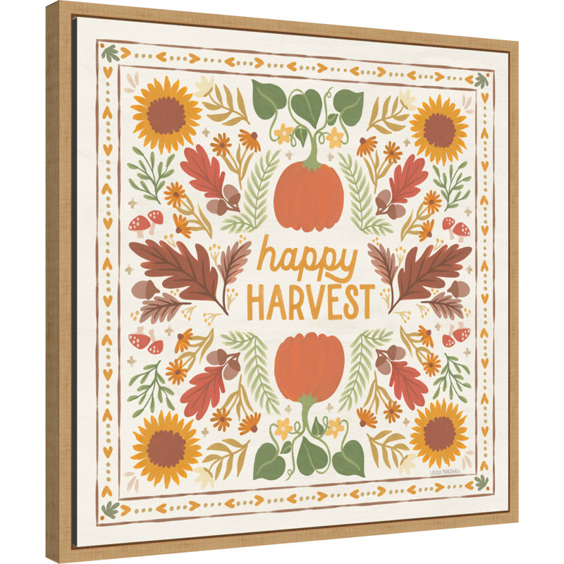 «Autumn Days XI» par Laura Marshall, reproduction d'art sur toile encadrée, H 22 po x l 22 po
