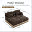 Canapé modulaire en chenille à imprimé léopard-125743056-125743047