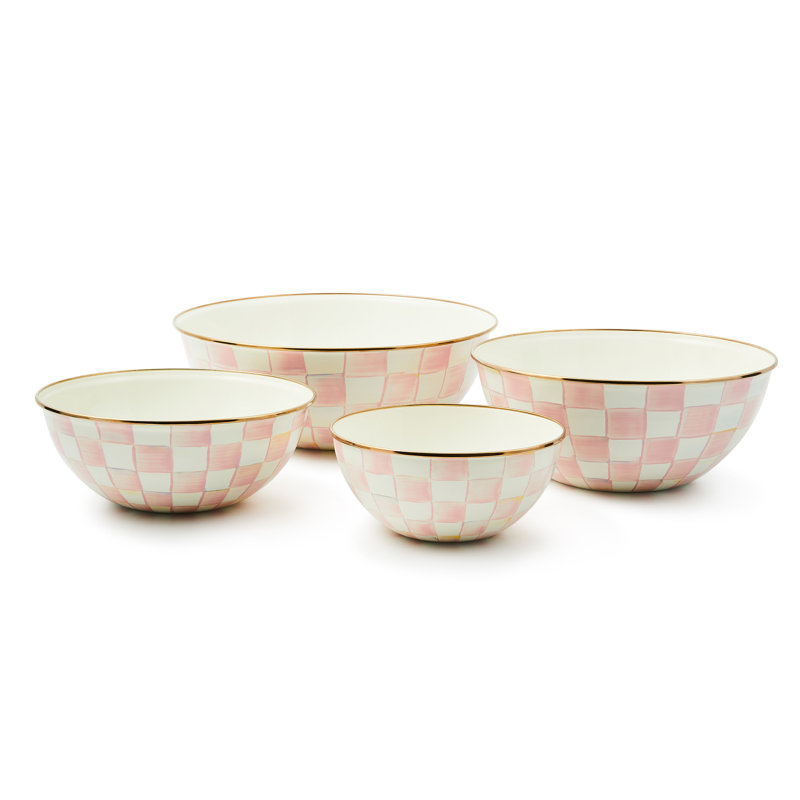 Rosy Check Large Everyday Bowl, 11"