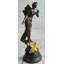 Figurine de statue de fée nue qui sent la rose en bronze