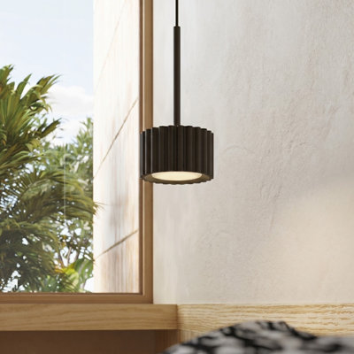 Aura 1 - Light Brushed Nickel Pendant