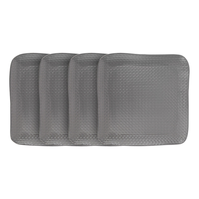 Ensemble d'assiettes en grès Stone Lain Olivia, gris