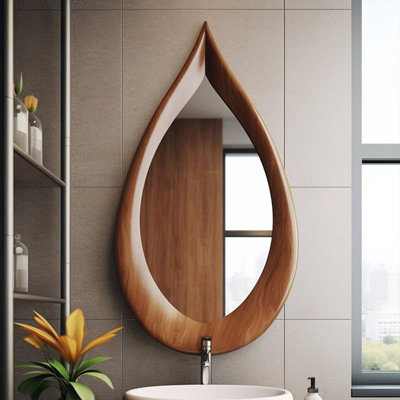Asymmetrical MDF Wall Mirror