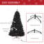 Sapin de Noël artificiel non éclairé avec branches réalistes et 1346 pointes, style Halloween