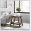Table basse ronde avec plateau en bois manufacturé