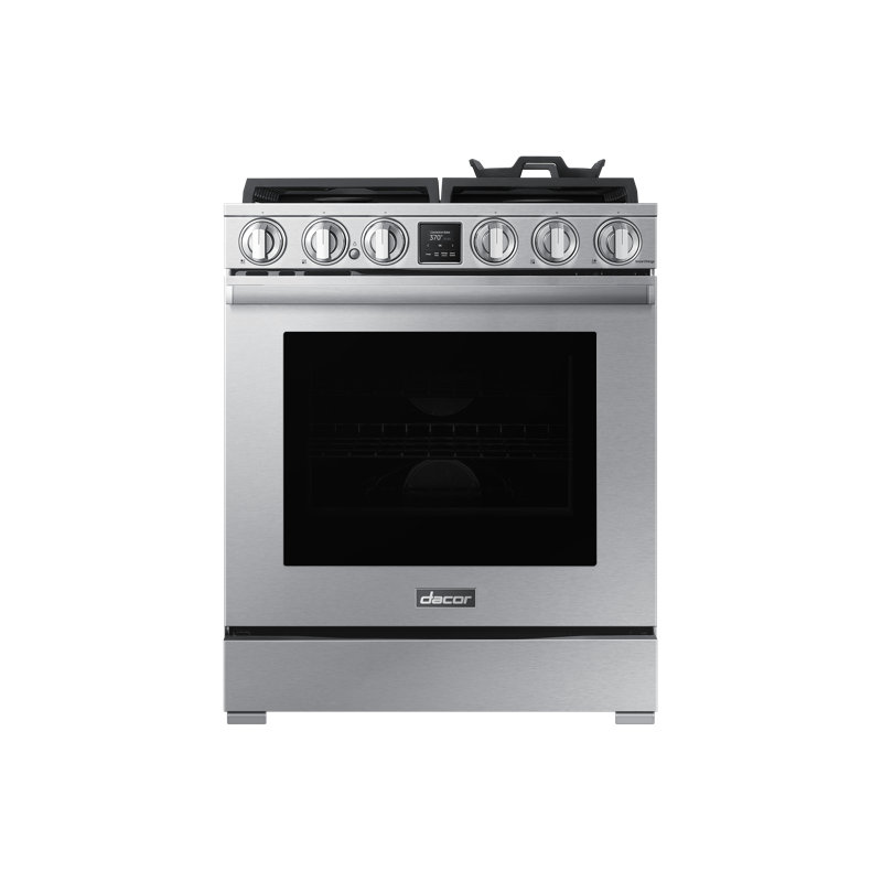 30" Pro-Range 4 Burners, Transitional, Silver, NG/LP, Natural Gas/Liquid Propane