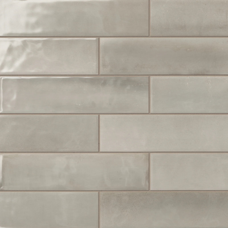 Villagio 4 in. x 16 in. Ceramic Undulated Wall Tile (14.60 Sq. Ft. / Case), Gris