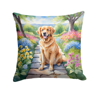 Spring Path Outdoor Throw Pillow