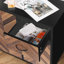 Armoire décorative à 3 portes avec tablettes réglables-1264578430