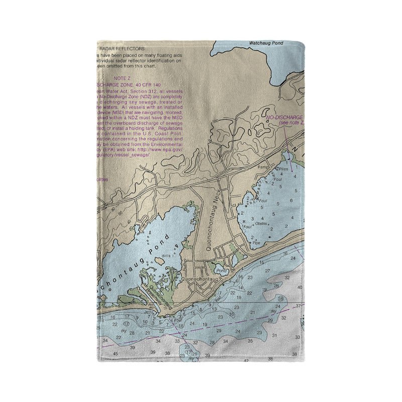 Serviette de thé pour îlot de blocs, ri de table nautique