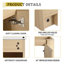 Meuble-lavabo mural avec lavabo en céramique blanche-594804445