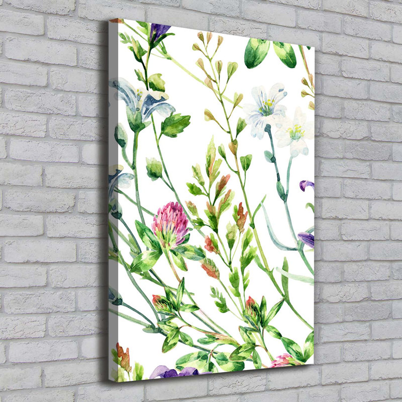 Field Flowers - Wrapped Canvas Print