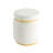 Tova Upholstered Ottoman With Gold Trim-2112615061