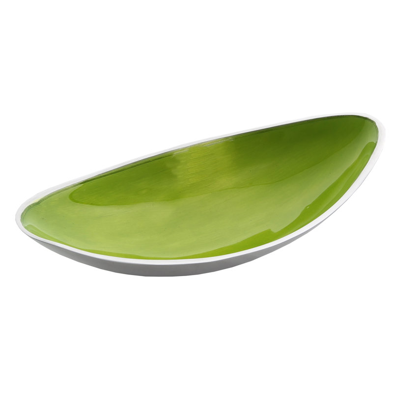 17 Stories Menzies Aluminum Serving Bowl, Lime