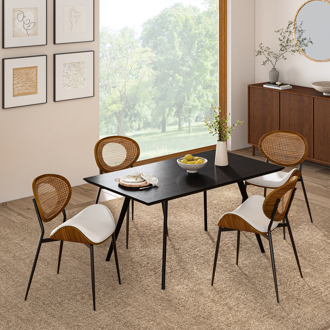 Ema Modern Faux Leather Dining Chair Set