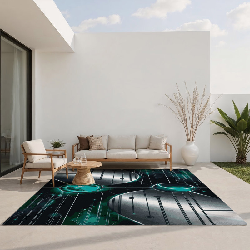 Tapis intérieur et extérieur Stellar Axis, Rectangle 9 pi x 12 pi