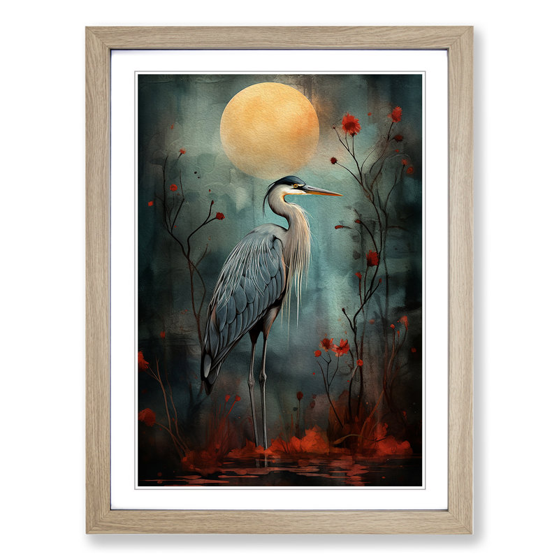 Heron Dadaism - Framed Print