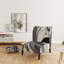 Black and White Minimalistic Painting - Modern Upholstered Slipper Chair