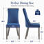 Ensemble de 2 chaises bleues avec tissu imperméable, pieds en métal gris-33275984-33275986