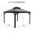 Kozyard Alexander Gray Double Roof Hardtop Gazebo with Privacy Curtain Mosquito Netting-86724633