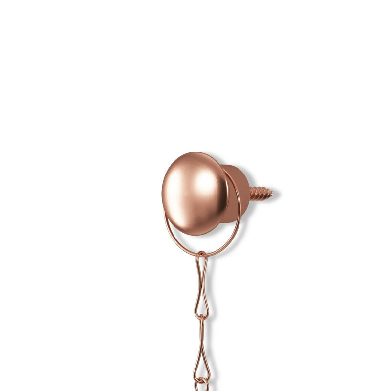 Winn Metal Flat Wall Mirror, Copper