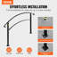 VEVOR Handrails for Outdoor Steps Adjustable Wrought Iron Handrails-1068849905-1068849916