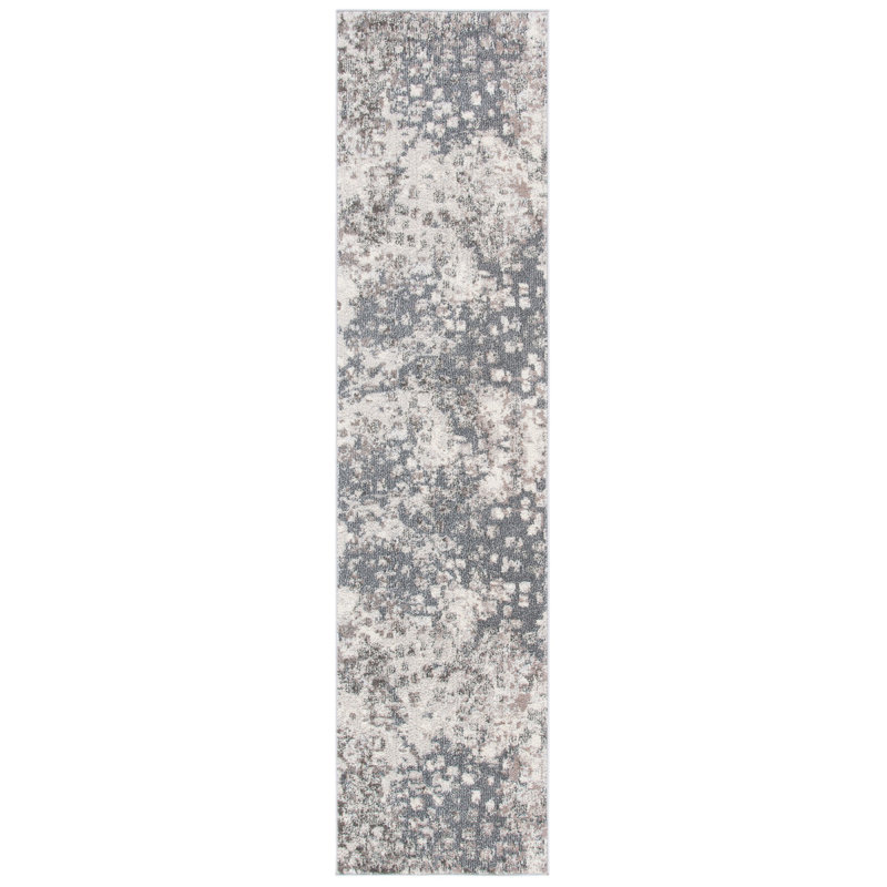 Tapis abstrait Hewish Performance, Tapis de couloir 2 pi 2 po x 10 pi