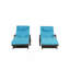 Ensemble de 2 chaises longues d'extérieur inclinables avec coussins et chaises longues inclinables-1116694767