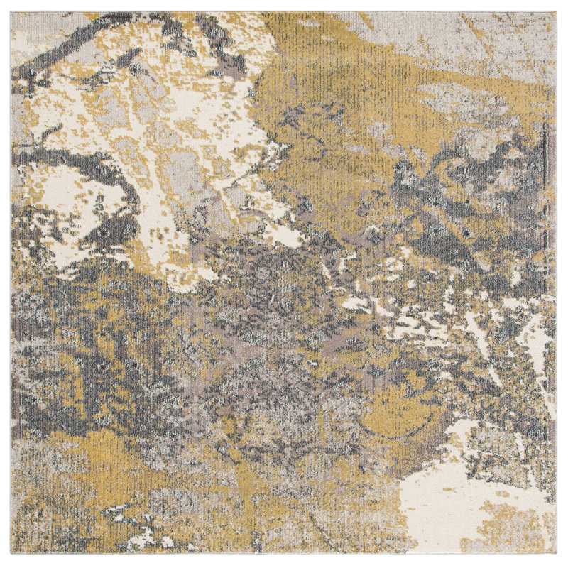 Majors Performance Abstract Rug, Square 6'7"