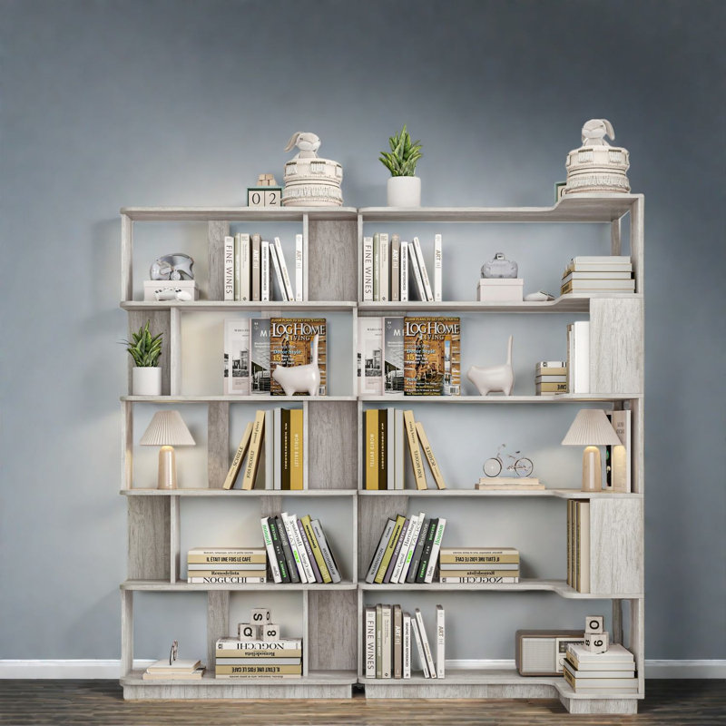 Bibliothèques en MDF peu encombrantes, rangement polyvalent moderne pour la maison