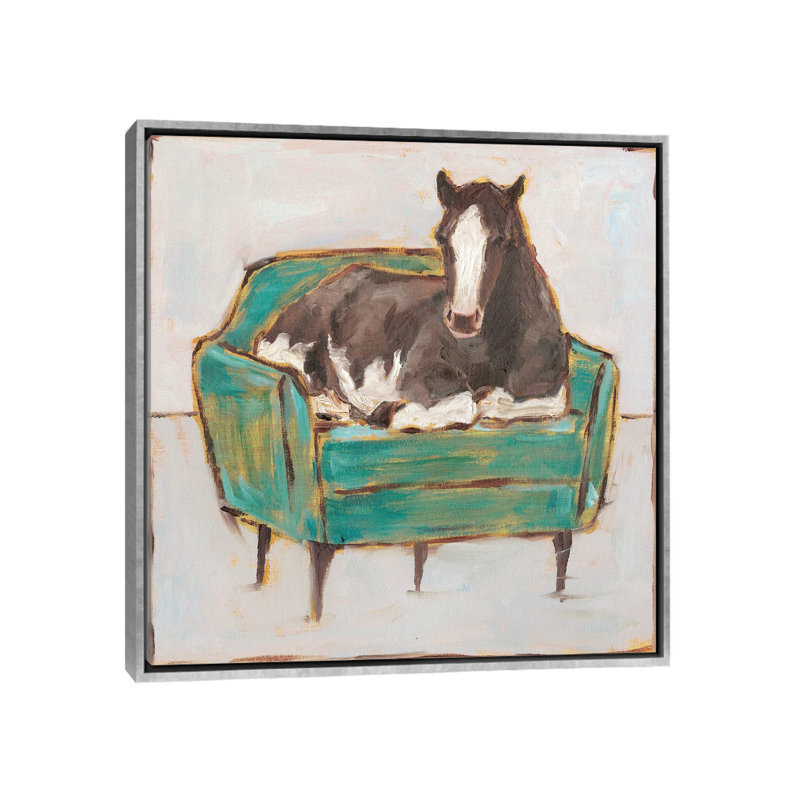 «Creature Comforts I» par Ethan Harper - reproduction d'art, H 18 po x l 18 po x 1,5 po, Pas de tapis