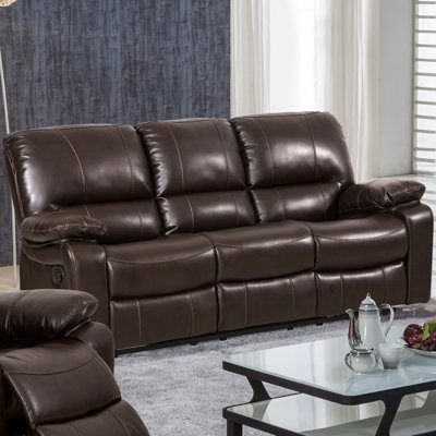 Koval 82.5'' Faux Leather Reclining Sofa