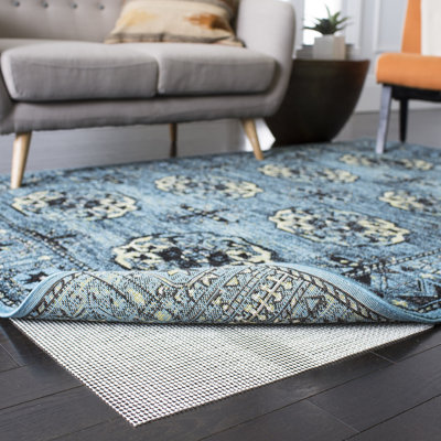 Tapis quadrillé crème
