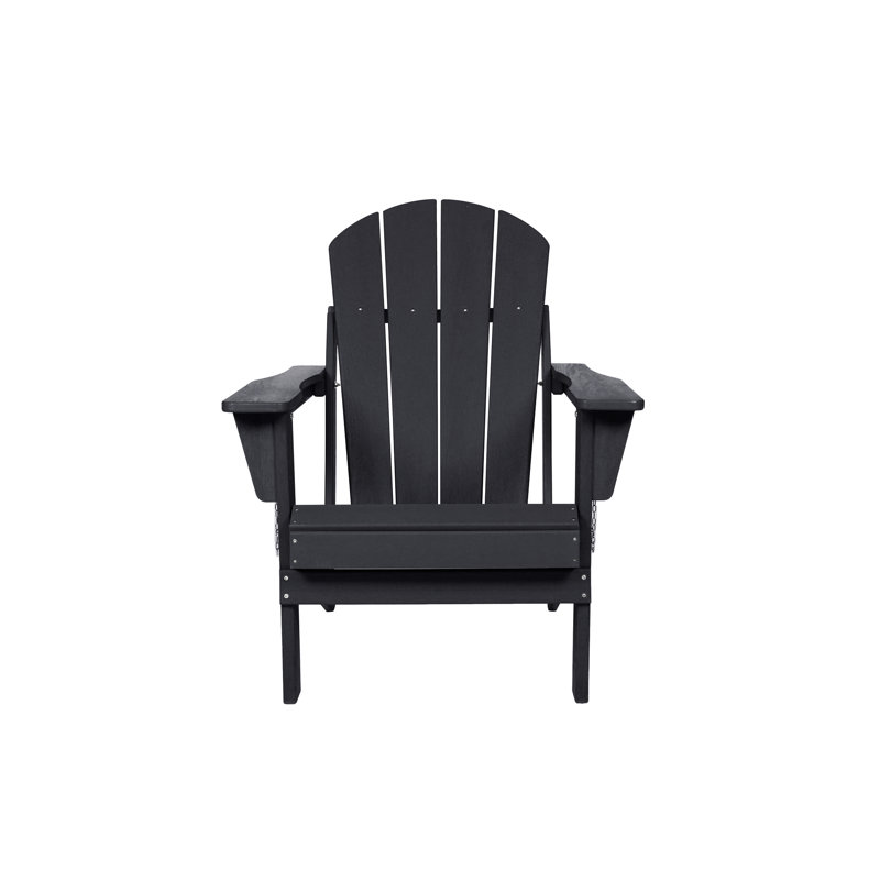 Black Folding Chair With Dual Cup Holder - Garden Delight Holder, Coastal Outdoor, Black