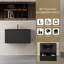Meuble-lavabo flottant 30 po avec lavabo, armoire de rangement murale, tiroirs à fermeture en douceur, cuve à sable en quartz noir