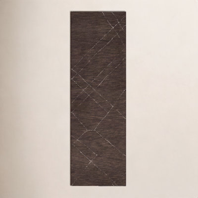 Hand-Woven Abstract Wool Rug