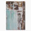 Coups de pinceau bleus et bruns - œuvre d'art moderne et contemporaine sur toile-2080432443-2080432422