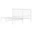 Metal Bed Frame with Headboard White-275720865