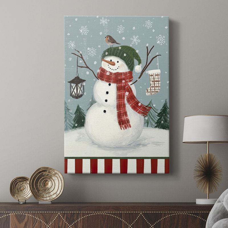 Collection Jolly Snowman - galerie Cavas personnalisée, H 18 po x l 12 po