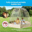 Tente gonflable 12 x 12 pi pour 7 à 8 personnes, dôme d'extérieur transparent, abri de tente transparent résistant aux intempéries pour les activités extérieures, les événements et les parades