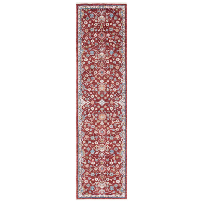 Tapis floral Kempton, Tapis de couloir 2 pi x 8 pi