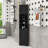 Vanbrunt Tall Freestanding Bathroom Corner Cabinet with Adjustable Shelves and Groove Pattern Doors-826850063