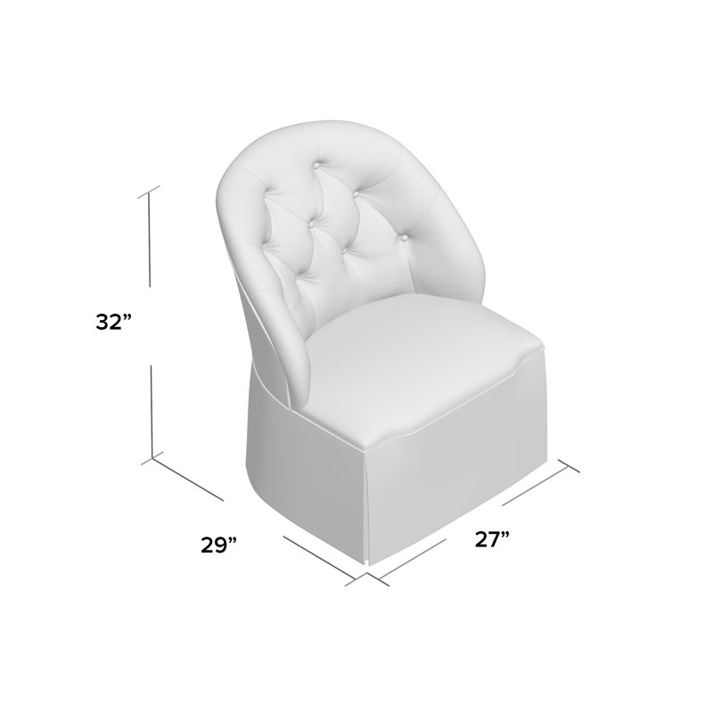 Chloe Slipper Chair, Gray